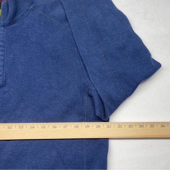 Tommy Bahama Men’s Reversible Pullover 1/4 ZipUp Sweater Blue/Maroon Size Medium - Picture 7 of 11